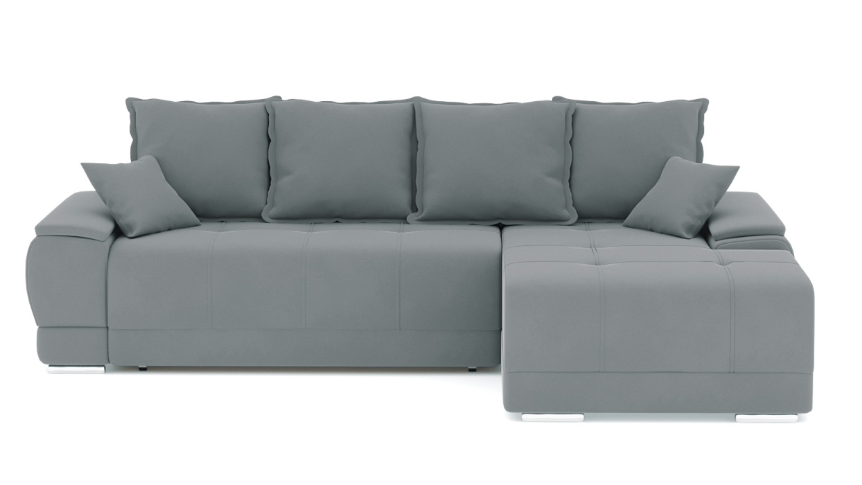 Диваны угловые в гостиную, Диван-кровать угловой Нордвикс Мини, велюр