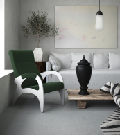 Кресло для отдыха, Кресло для отдыха РИМИНИ - БЕЛЫЕ