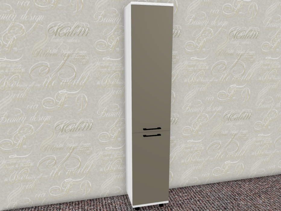 Шкафы пеналы, Модульная система Грейс Шкаф ШК-5076  Снежный Ясень