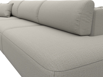 Диван прямой Лига-036 НПБ Модерн Лонг подлокотник слева, рогожка Амур