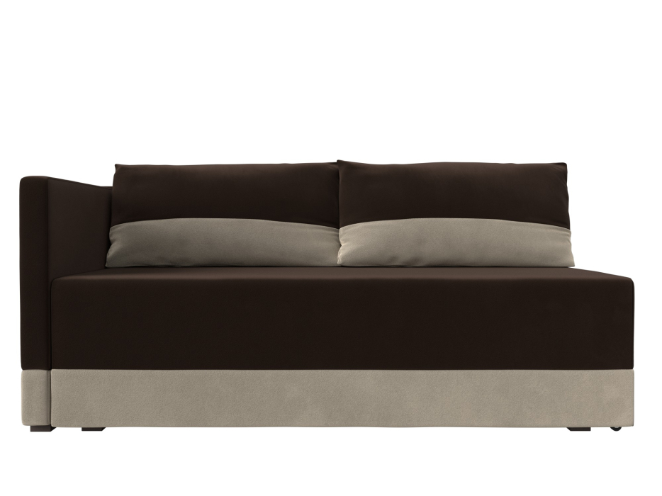 Кушетка диван, Кушетка Никас левая, микровельвет