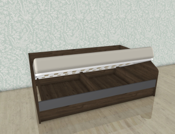 Модульная система Карина Кровать КР-119 Гикори Джексон Темный