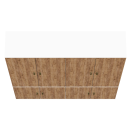 Набор узких пеналов для прихожей Лидер-8 № 42