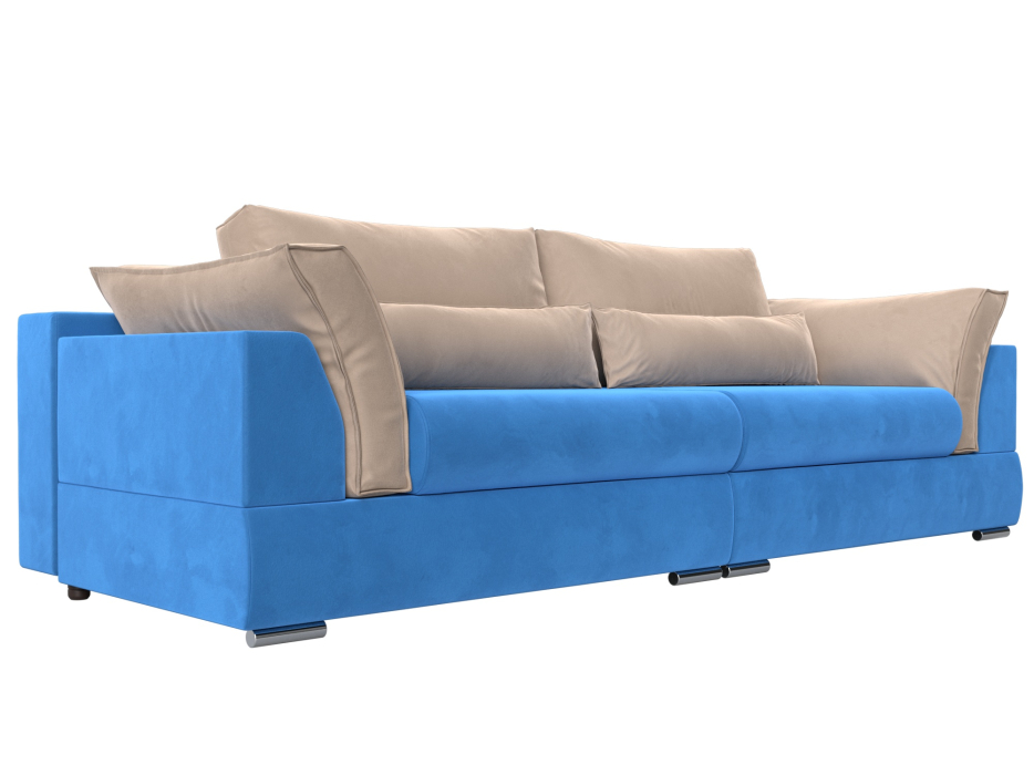 Диваны с ящиком для белья, Прямой диван Пекин, велюр