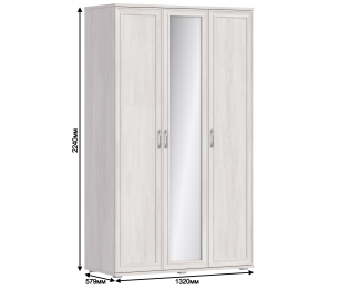 Шкаф 3-х дверный Флоренция СБ-2390