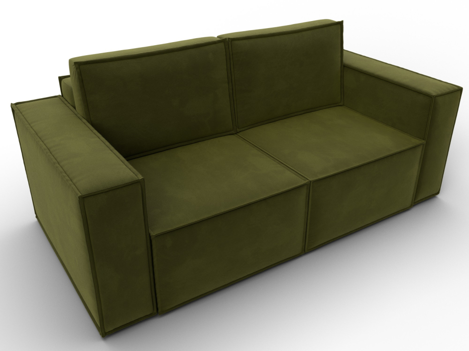 Диваны кровати со спальным местом, Диван прямой Куба мини, микровельвет