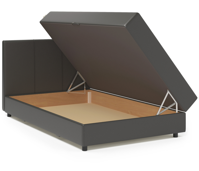 Мягкая кровать, Кровать тахта Классика 160 с подъемным механизмом, шенилл / экокожа