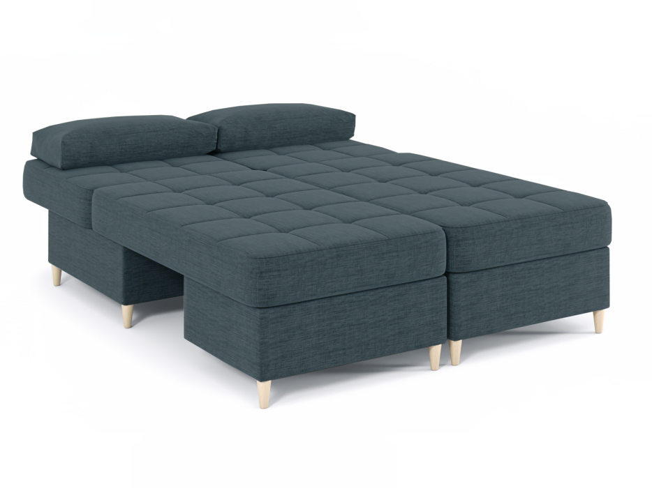 Диваны угловые в гостиную, Диван-кровать угловой Оливер 2 еврокнижка-трансформер, рогожка Люкс