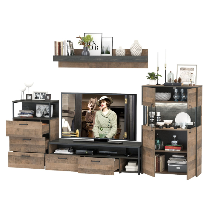 Стенки для гостиной, Стенка для гостиной в стиле лофт Трувор № 65