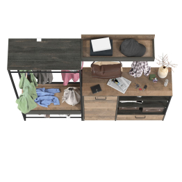 Прихожая с вешалкой для одежды и тумбой-комодом Трувор