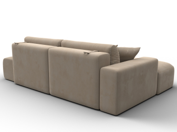 Диван угловой Лига-036 НПБ Модерн левый угол, велюр