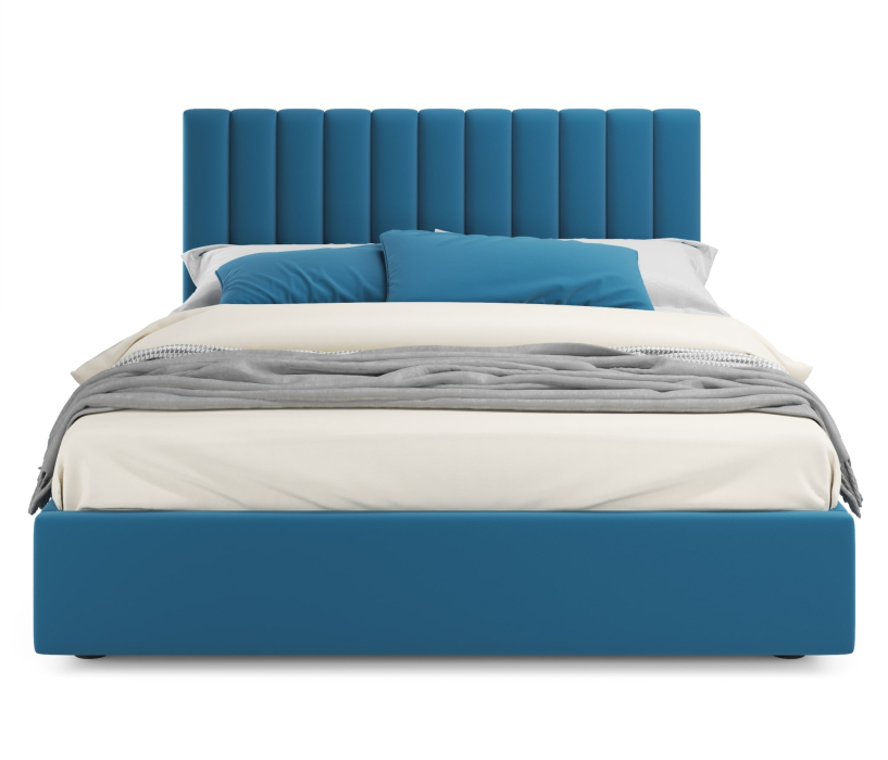 Мягкая кровать, Мягкая кровать Olivia 1600 с ортопедическим основанием и матрасом ГОСТ