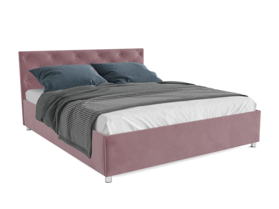 Мягкая кровать, Кровать Классик 140 см (Велюр)
