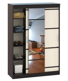 Шкаф-купе трёхдверный Сакура 1500