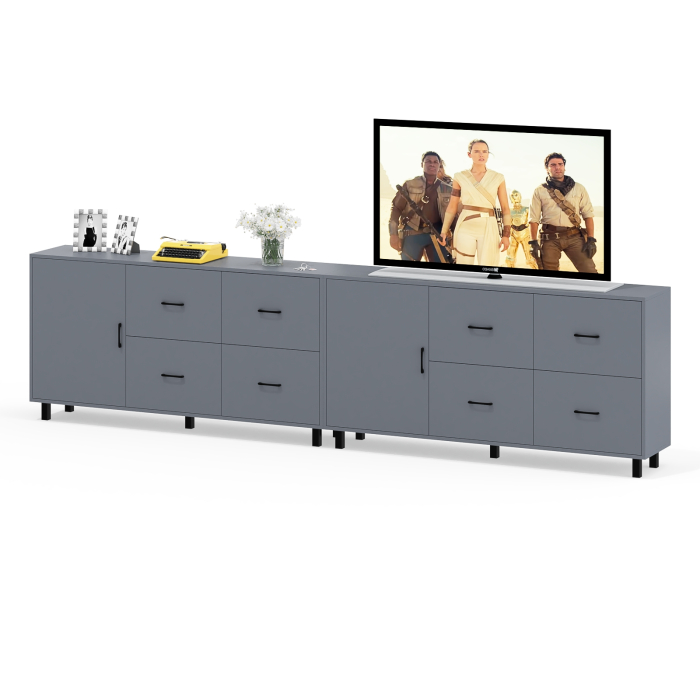 ТВ-тумбы, Два больших комода РВК 125-1704 ящики и дверка