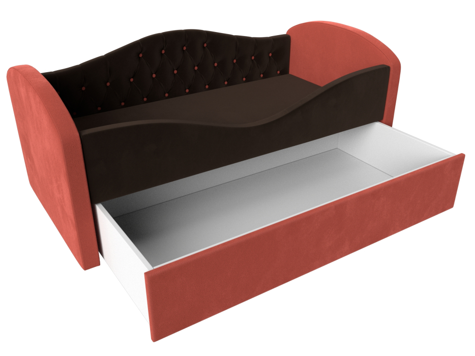 Кровати одноярусные, Детская кровать Сказка Люкс, микровельвет