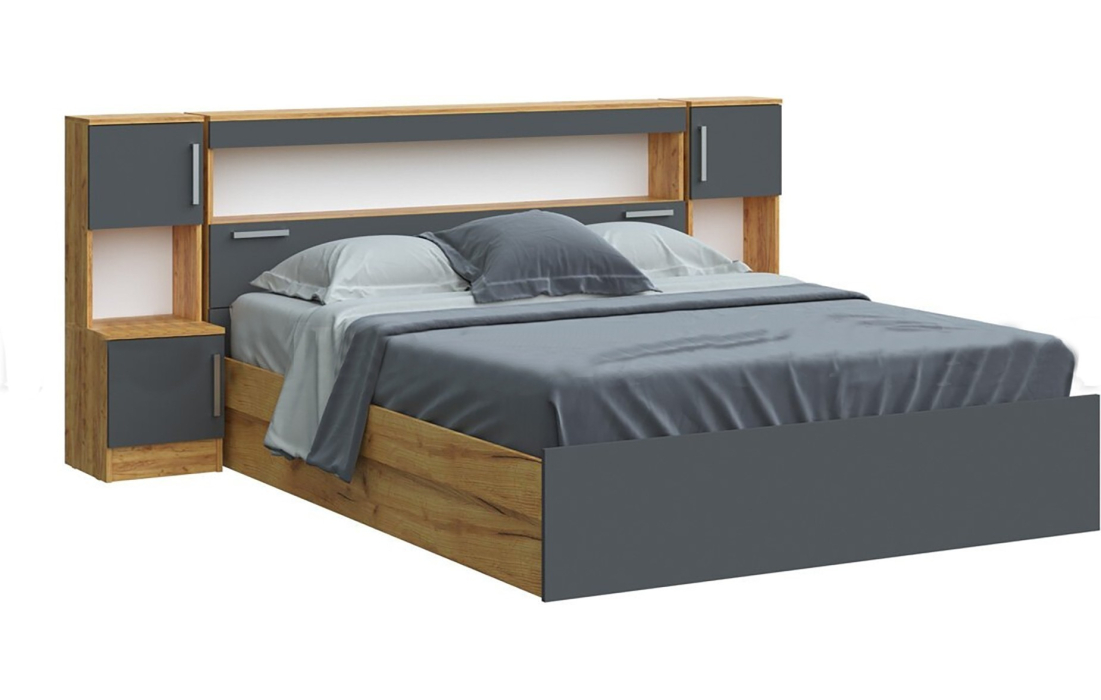 Кровати 160х200, Кровать с надстройкой 160 Бася