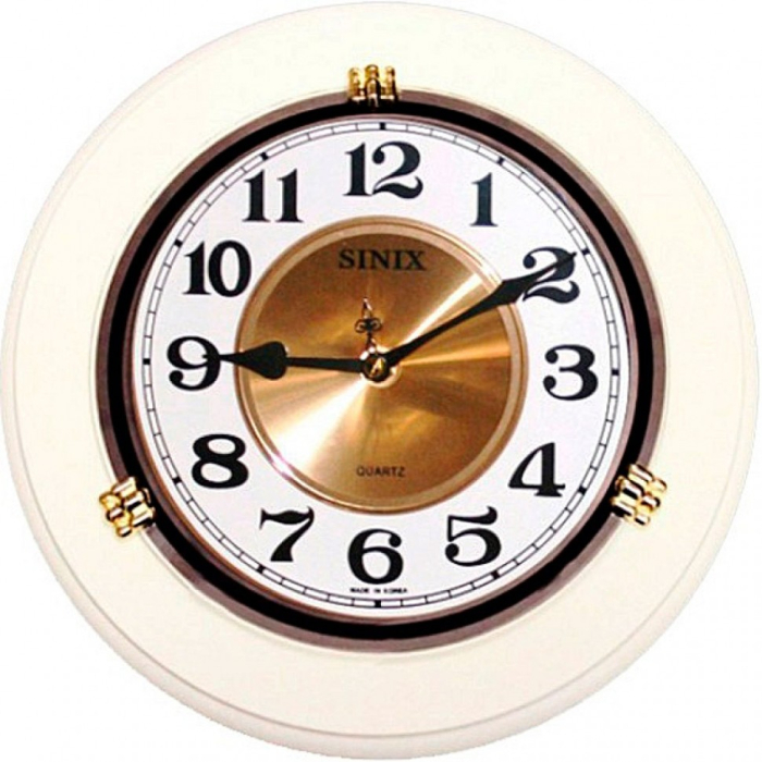 Часы, Настенные часы Sinix 1018 СМA-White