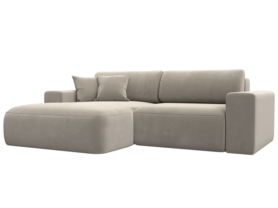 Диваны угловые в гостиную, Диван угловой Лига-036 Классик левый угол, микровельвет