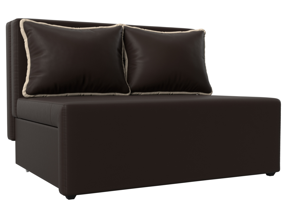 Диваны с ящиком для белья, Диван прямой Лагуна, экокожа