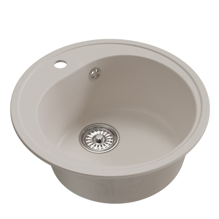 Кухонные мойки, Мойкa ML-GM11 круглая, 500мм (глуб. чаши 180) NEW*