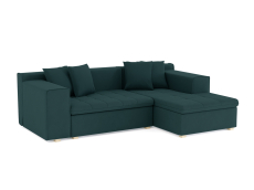 Диваны угловые в гостиную, Диван угловой Чикаго без механизма, велюр