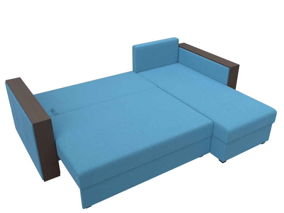 Диваны угловые в гостиную, Диван угловой Валенсия Лайт правый угол, рогожка Амур