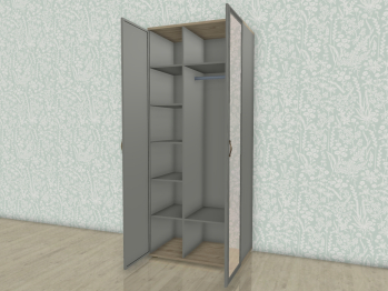 Модульная система Карина Шкаф ШК-1009 с зеркалом