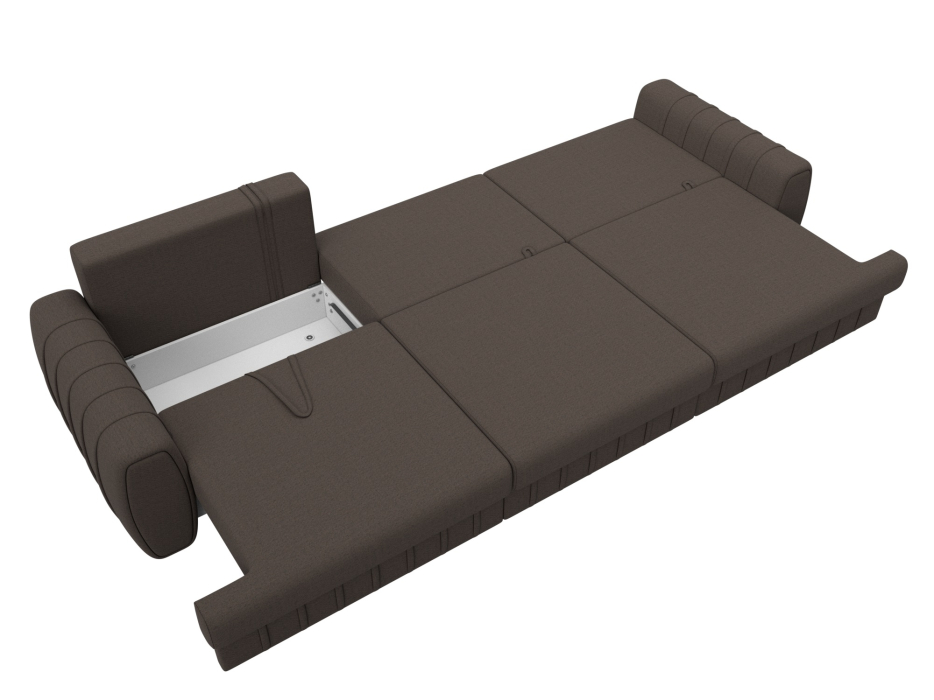 Диваны еврокнижки, Диван прямой Лига-057 НПБ Лонг, рогожка Амур