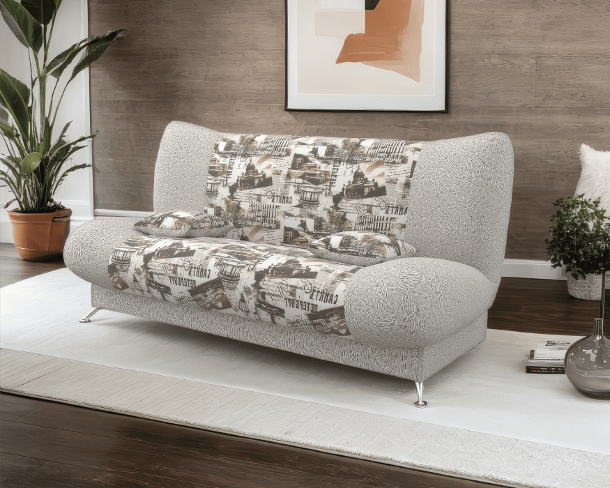 Диваны кровати со спальным местом, Диван прямой книжка Лодочка