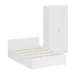 Кровать двуспальная 1400 со шкафом для одежды 2-х створчатым Стандарт