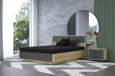 Модульная система Грейс Кровать КР-4003  Гикори Джексон Светлый