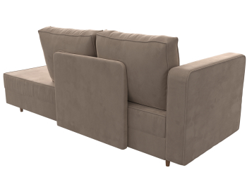 Кушетка Прайм, велюр, левый угол