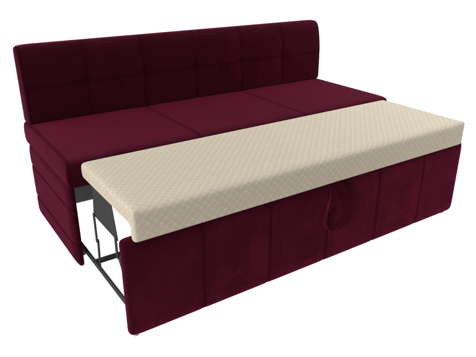 Диваны прямые кухонные, Кухонный прямой диван Лео, микровельвет