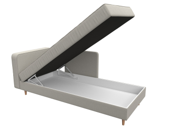 Кушетка Прайм левая, рогожка Амур