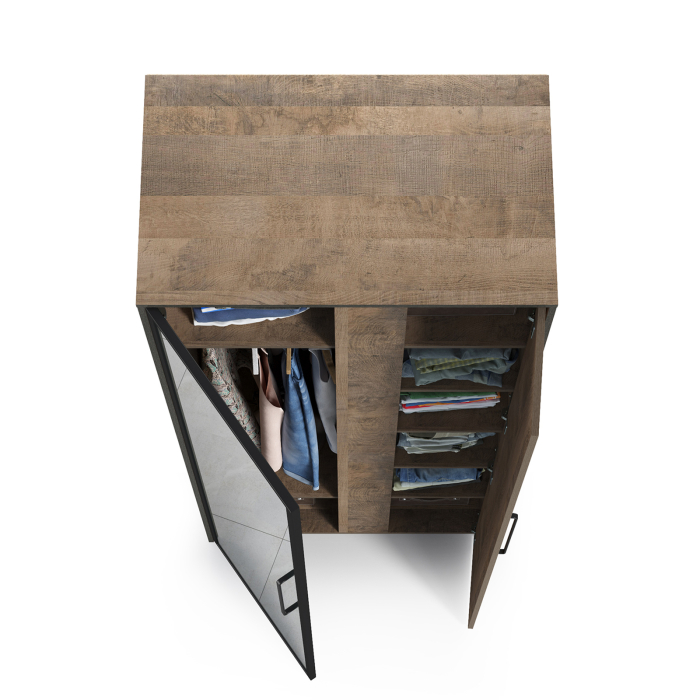 Шкафы распашные, Шкаф с зеркалом Трувор 13.204.01