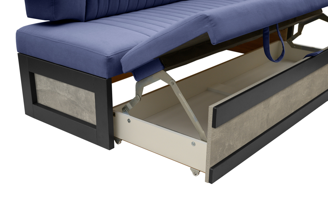 Диваны прямые кухонные, Прямой кухонный диван Парус 174 Ателье светлое