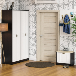 Модульная мебель для прихожей П-6 № 9 МДФ фрезеровка прованс