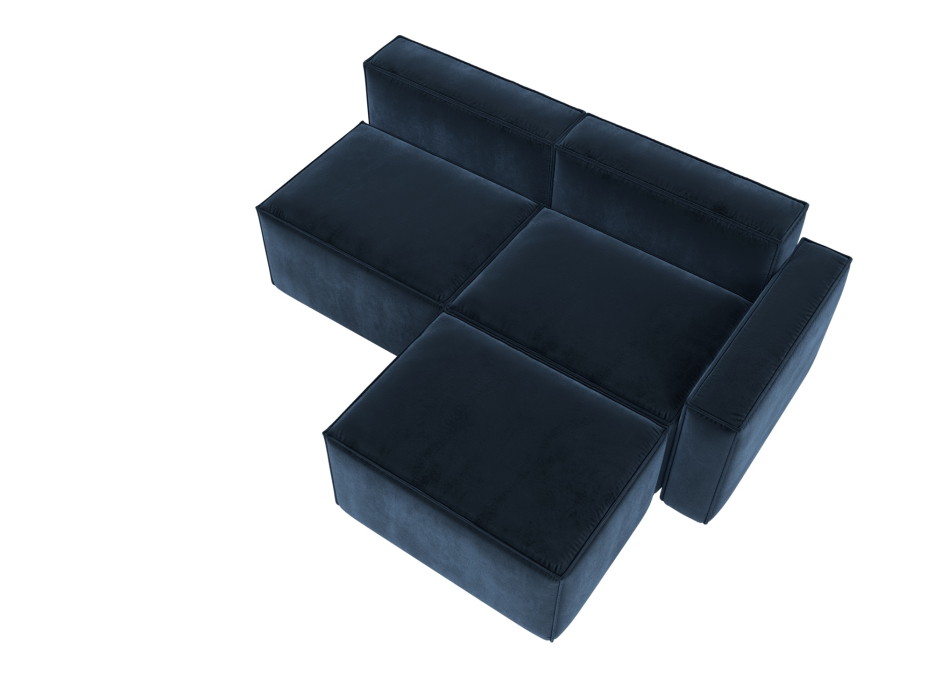 Диваны угловые в гостиную, Диван угловой модульный Лига-063 угол правый, велюр TOWER