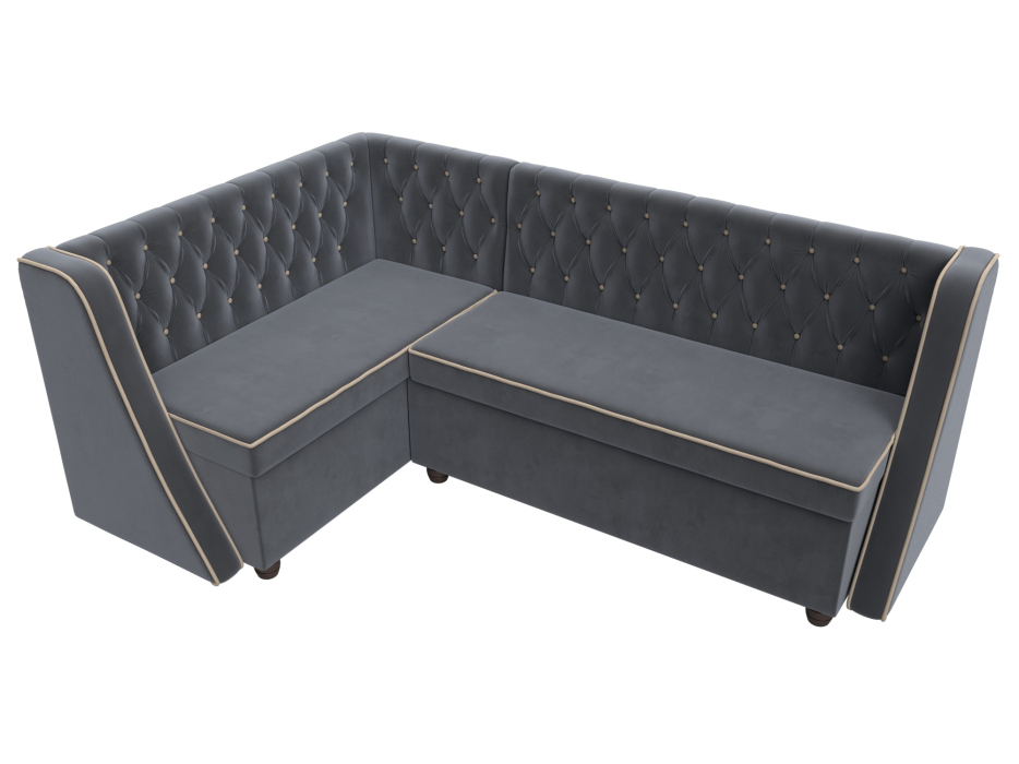 Диваны угловые кухонные, Кухонный угловой диван Лофт левый угол, велюр