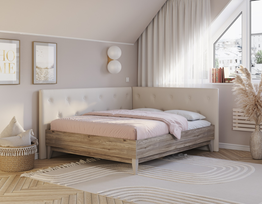 Кровати 160х200, Кровать 160х200 с проложками Скандика