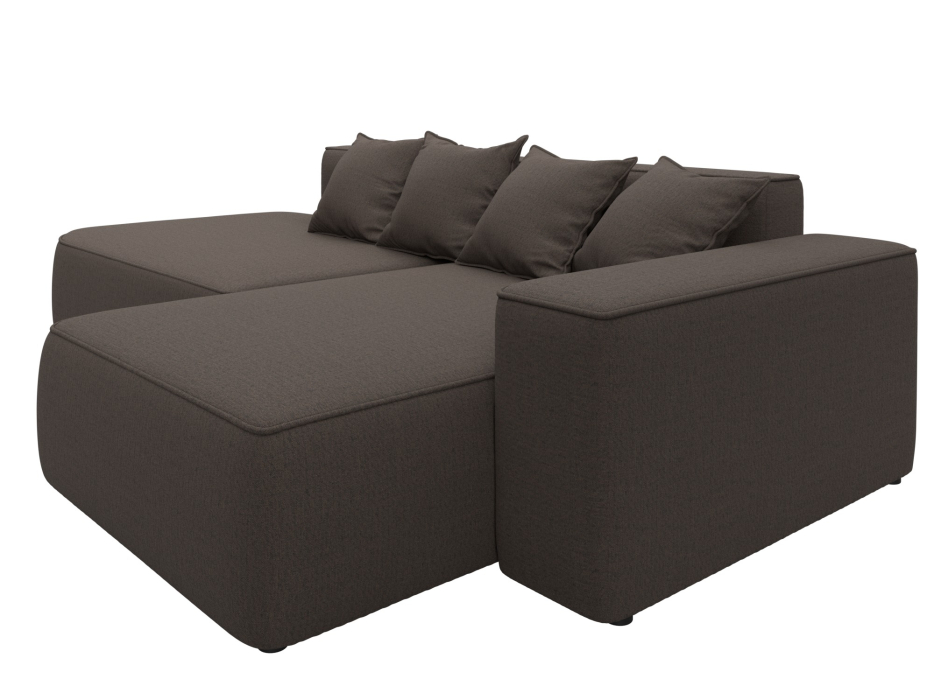 Диваны угловые в гостиную, Диван угловой Лига-065 угол правый, рогожка Амур