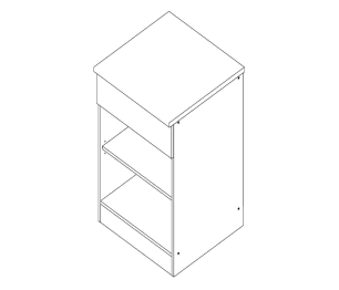 Шкаф напольный 40 см Дуэт СТЛ.316.04М 