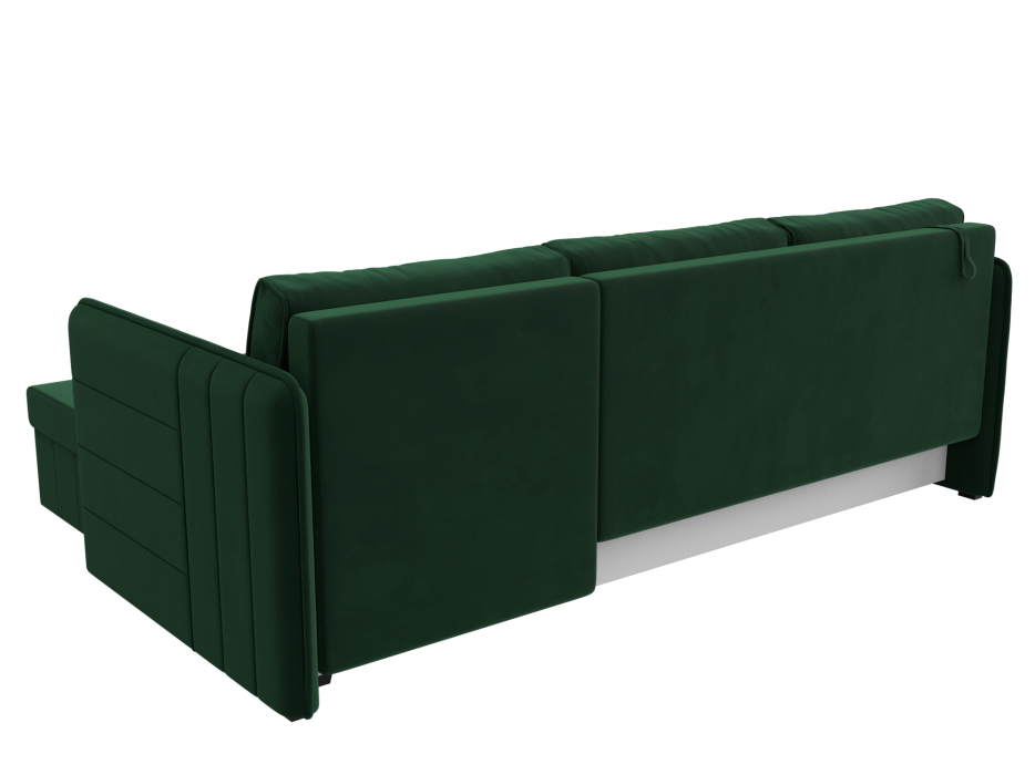 Диваны угловые в гостиную, Диван угловой Слим универсальный угол, велюр