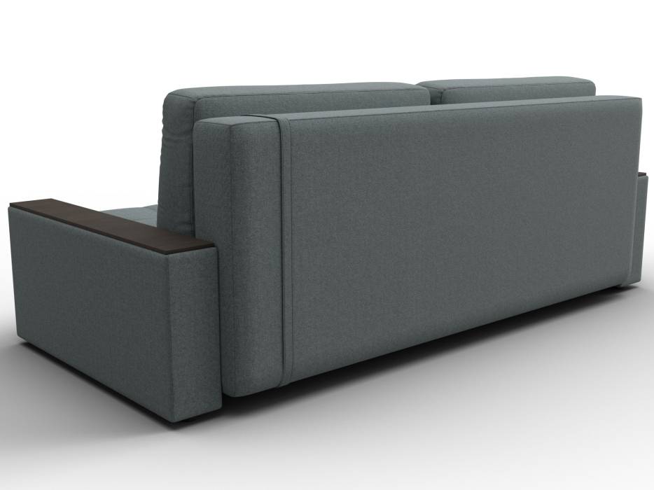 Диваны прямые, Диван прямой с декором Лига-096 НПБ, рогожка Амур / экокожа