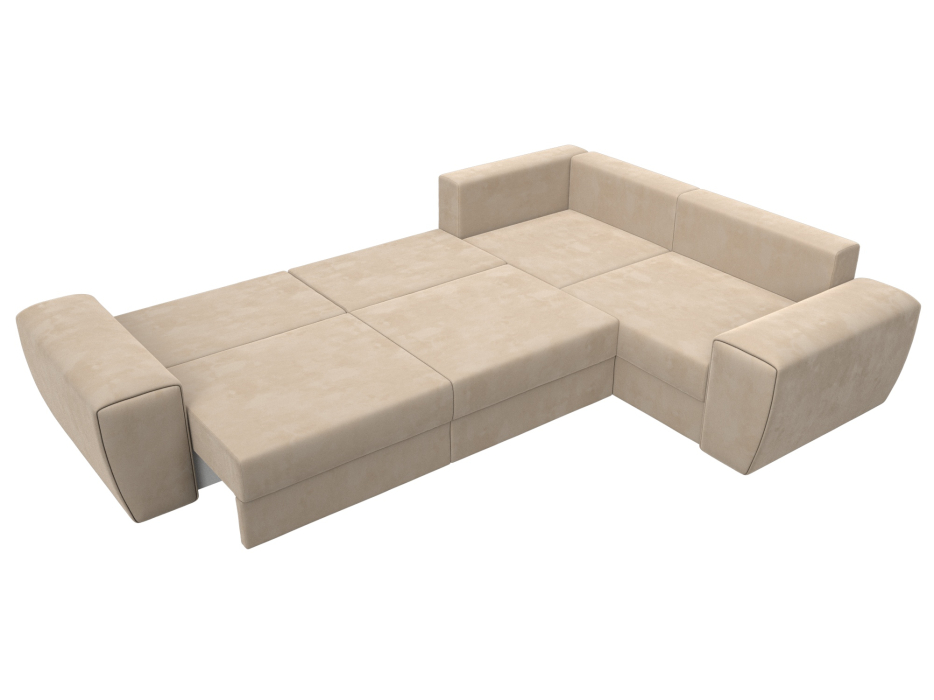 Диваны угловые в гостиную, Диван угловой Лига-008 Long правый, велюр