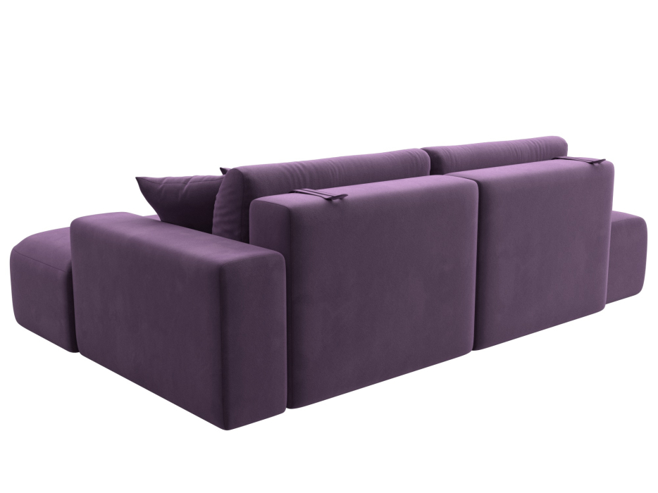 Диваны угловые в гостиную, Диван угловой Лига-036 Модерн правый угол, микровельвет