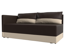 Кушетка диван, Кушетка Никас левая, экокожа