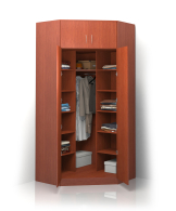 Для одежды, Шкаф распашной угловой ALISA-16 габарит 1100/1100х500/500х2400