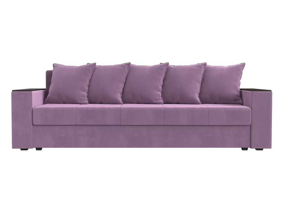 Диваны кровати со спальным местом, Диван прямой Дубай Лайт полки слева, микровельвет